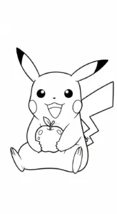 mẫu in tranh tô màu Pokemon cho bé