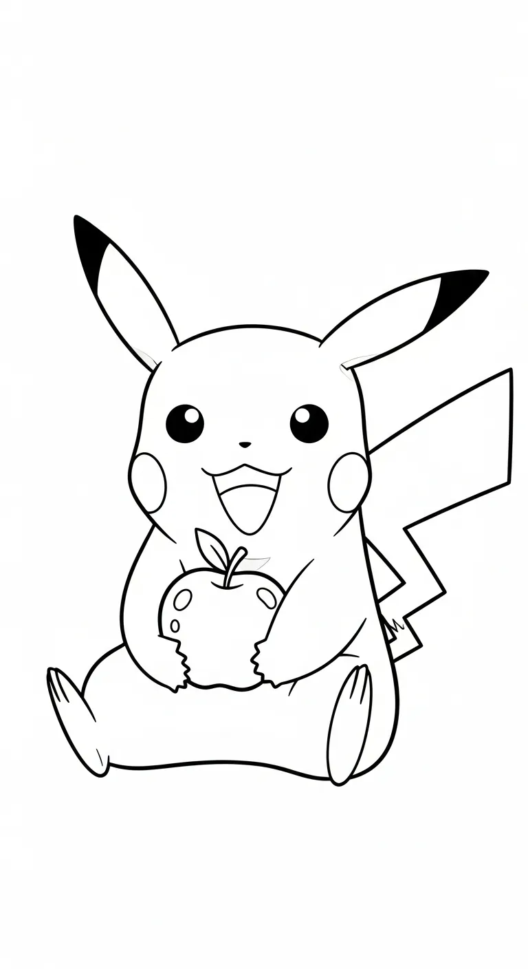 mẫu in tranh tô màu Pokemon cho bé
