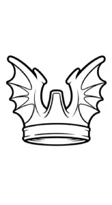 in hình tô màu Vương Miện
