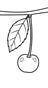 tải tranh tô màu Tranh tô màu cherry