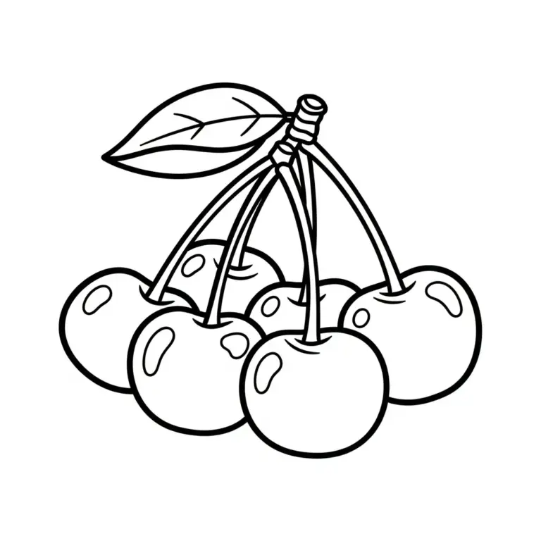 Tranh tô màu Cherry