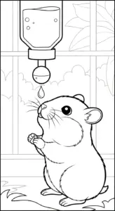 tải tranh tô màu Tranh tô màu chuột hamster pdf