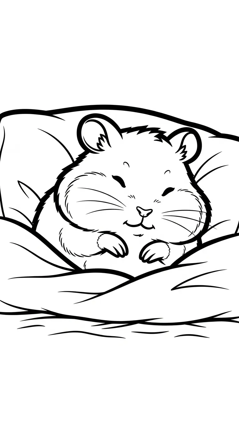 tranh tô màu Tranh tô màu chuột hamster cho bé tải về