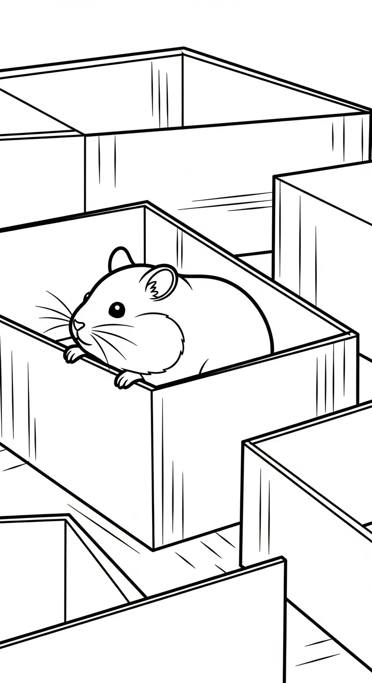 tải tranh tô màu Tranh tô màu chuột hamster cho bé miễn phí