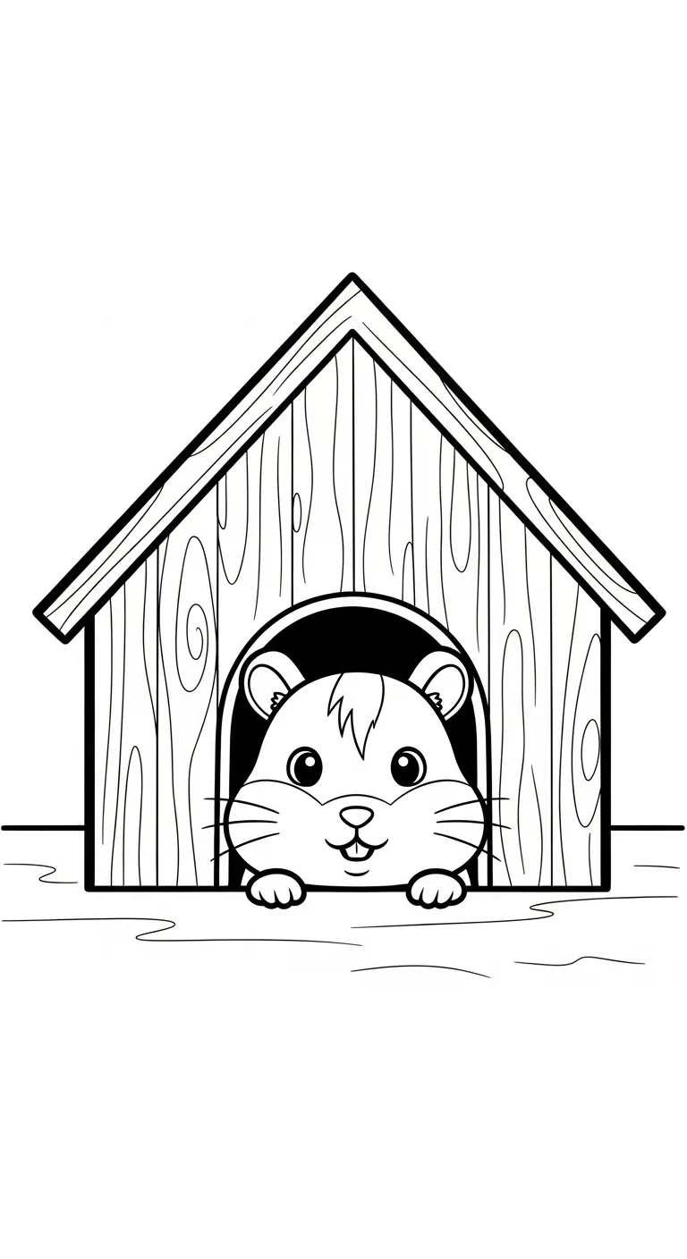 tải hình tô màu Tranh tô màu chuột hamster