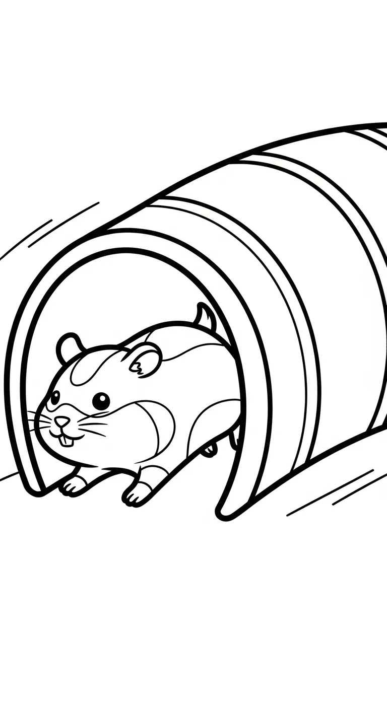 tranh tô màu Tranh tô màu chuột hamster cho bé 7 tuổi miễn phí