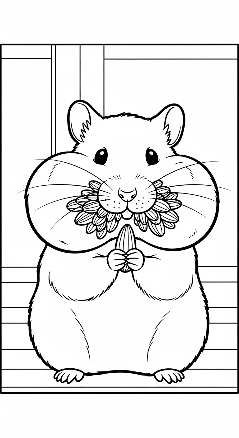 hình tô màu Tranh tô màu chuột hamster cho bé tải về