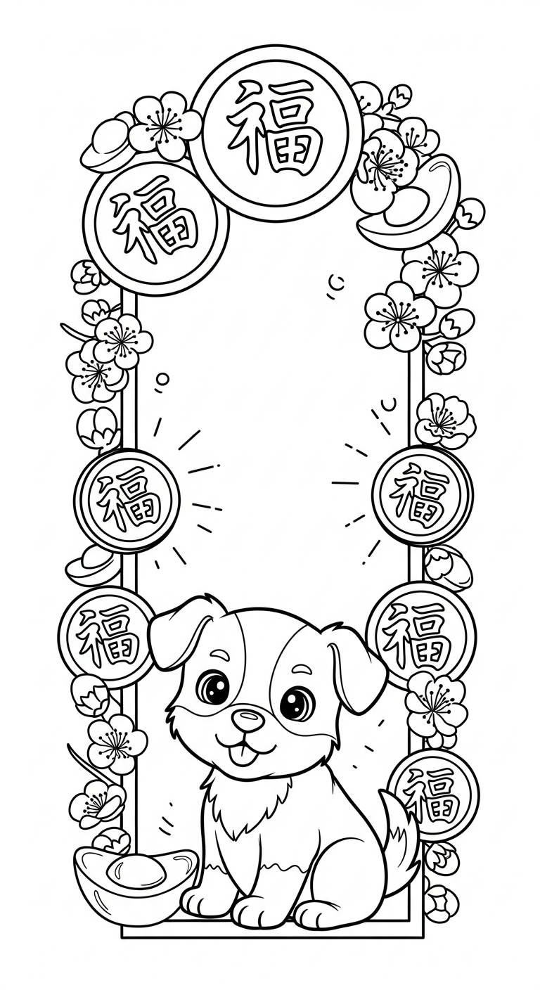 tải hình tô màu 12 con giáp miễn phí