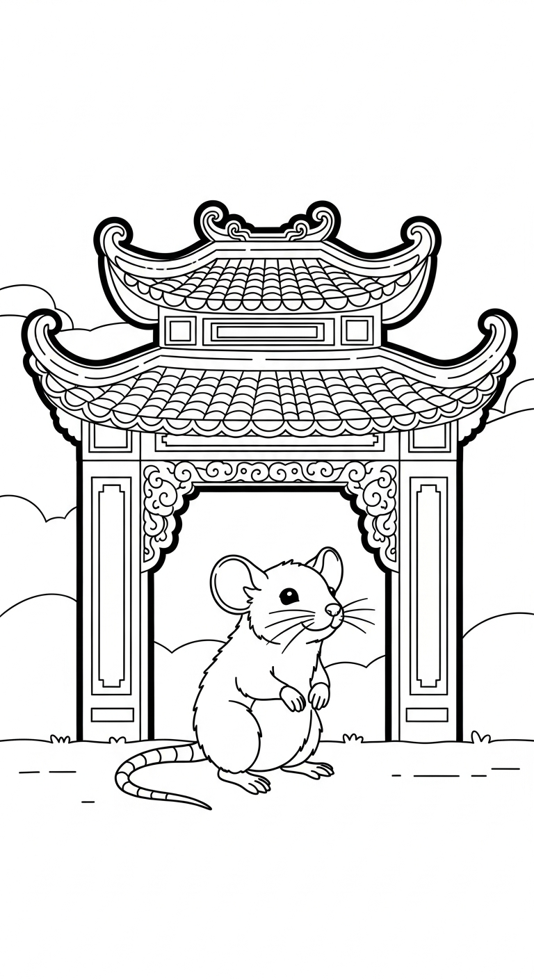 tải hình tô màu 12 con giáp
