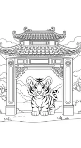 mẫu in hình tô màu 12 con giáp cho bé