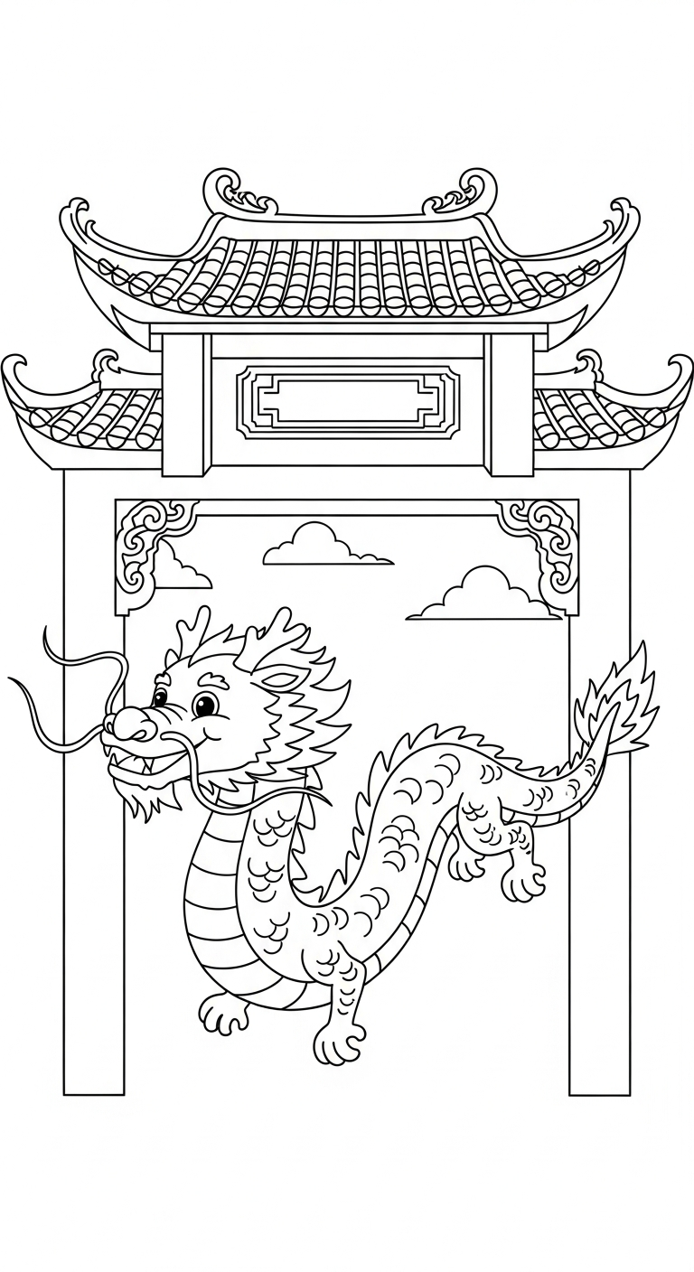 tranh tô màu 12 con giáp cho bé 8 tuổi miễn phí