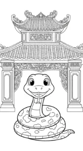 tranh tô màu 12 con giáp cho trẻ em