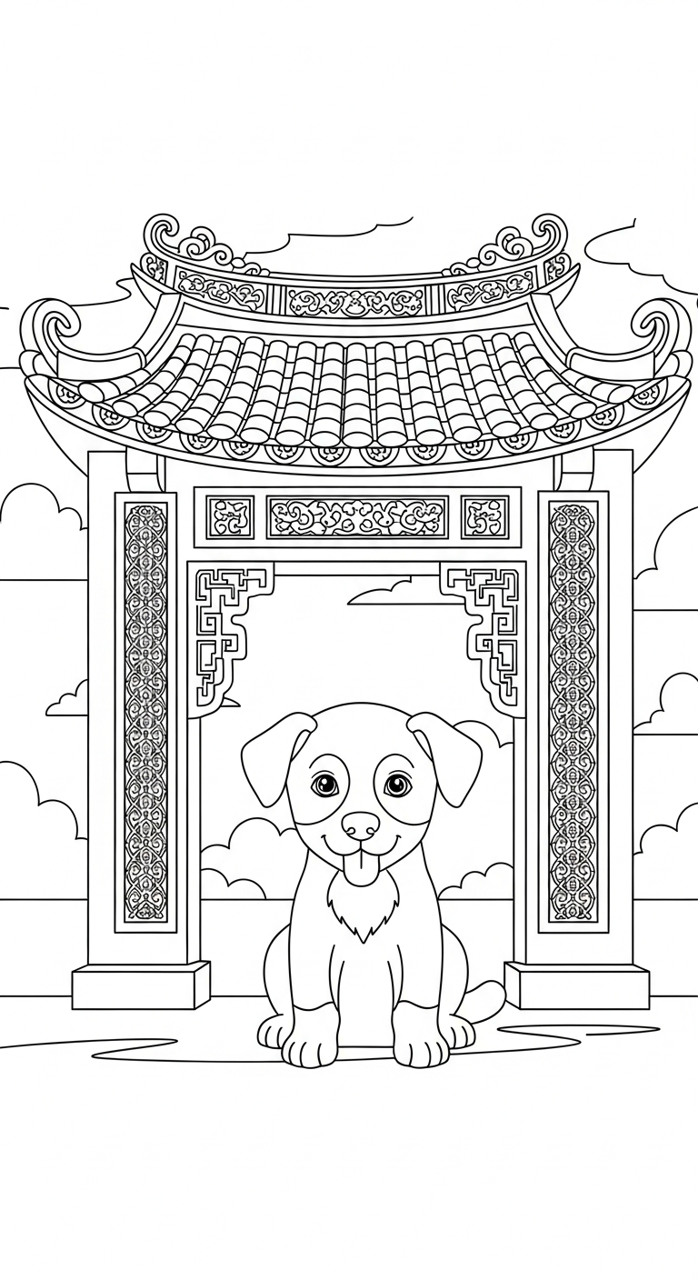 tranh tô màu 12 con giáp cho bé 3 tuổi