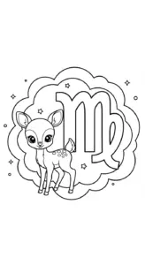 download hình tô màu 12 cung hoàng đạo miễn phí