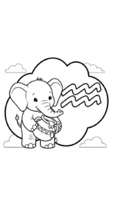 tải tranh tô màu 12 cung hoàng đạo cho bé 6 tuổi