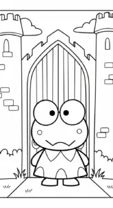 tải hình tô màu Keroppi cho bé