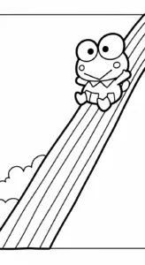 hình tô màu Keroppi miễn phí