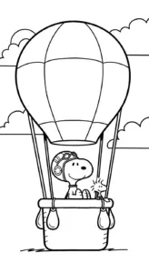 in tranh tô màu tranh tô màu Snoopy cho bé 3 tuổi