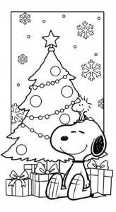 hình tô màu tranh tô màu Snoopy tập tô