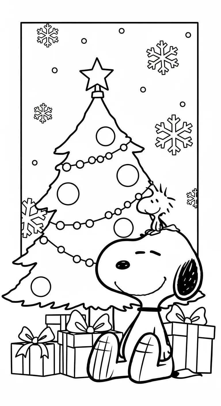 hình tô màu tranh tô màu Snoopy tập tô