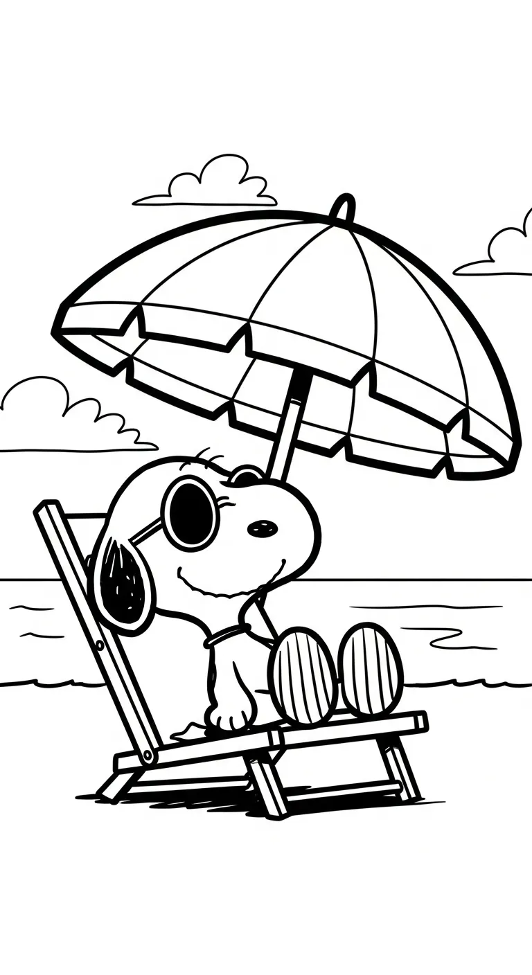hình tô màu tranh tô màu Snoopy cho bé mới nhất
