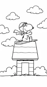 tải tranh tô màu tranh tô màu Snoopy cho bé 5 tuổi