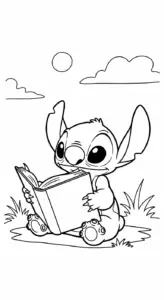hình tô màu Stitch cho bé 5 tuổi miễn phí
