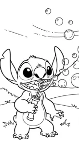 tải hình tô màu Stitch cho bé