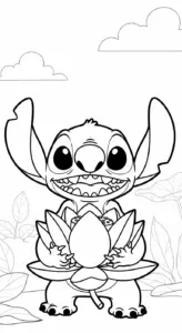 tải hình tô màu Stitch