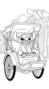 tải tranh tô màu Stitch không mất tiền