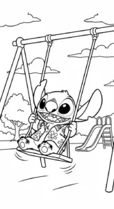 tải tranh tô màu Stitch chất lượng cao