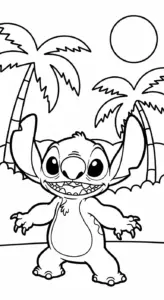 tải tranh tô màu Stitch cho bé 4 tuổi