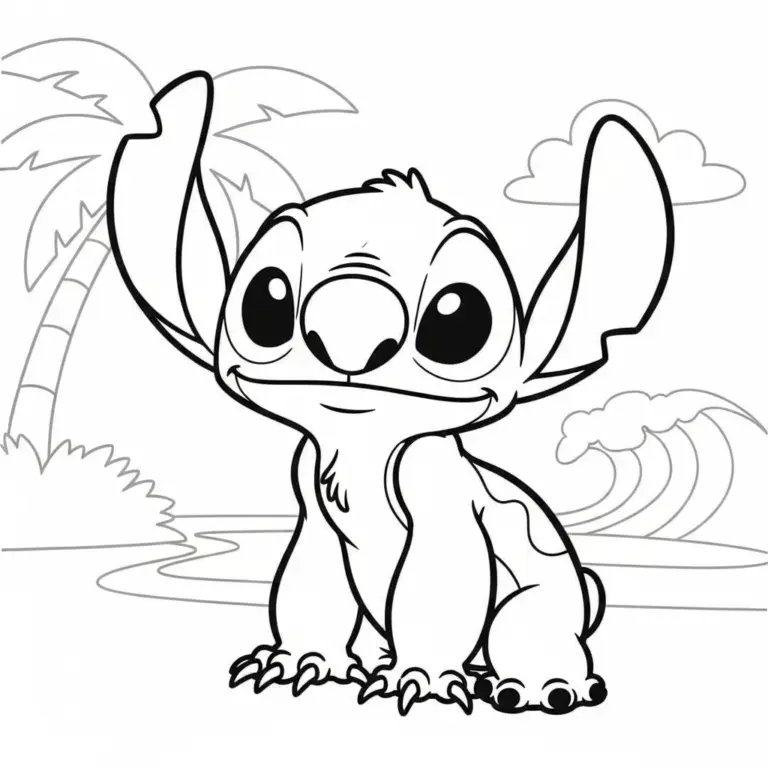 Tranh tô màu Stitch