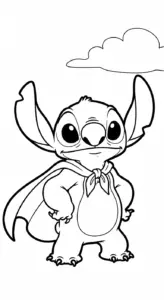 hình tô màu Stitch cho bé 6 tuổi miễn phí
