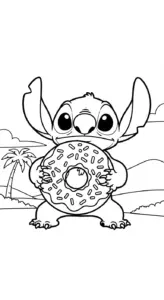 tải hình tô màu Stitch cho bé 4 tuổi
