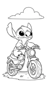 tranh tô màu Stitch cho bé 6 tuổi miễn phí