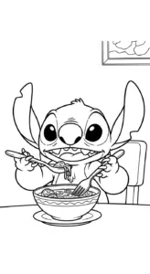 hình tô màu Stitch cho trẻ em