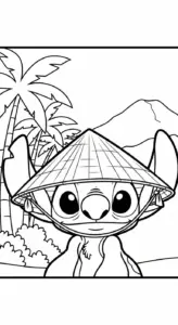 hình tô màu Stitch tập tô
