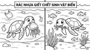 in hình tô màu bảo vệ môi trường biển cho bé 7 tuổi