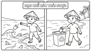 tải hình tô màu bảo vệ môi trường biển cho bé miễn phí