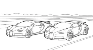 tải hình tô màu bugatti cho bé 3 tuổi