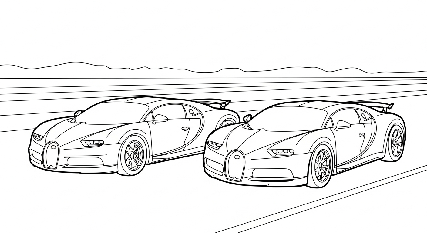 tải hình tô màu bugatti cho bé 3 tuổi