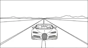 hình tô màu bugatti cho bé 6 tuổi