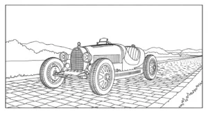 hình tô màu bugatti cho bé 7 tuổi miễn phí