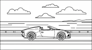 tranh tô màu bugatti cho bé 7 tuổi