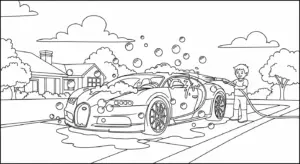 tải file hình tô màu bugatti