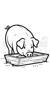 tranh tô màu tranh tô màu con lợn cho bé 6 tuổi miễn phí