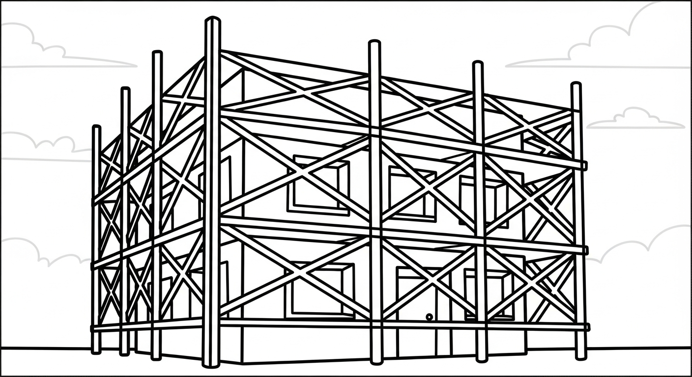 hình tô màu công trường cho bé 7-8 tuổi