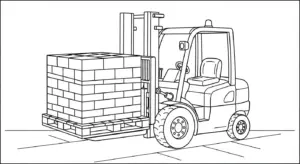 tranh tô màu công trường cho bé 7 tuổi miễn phí