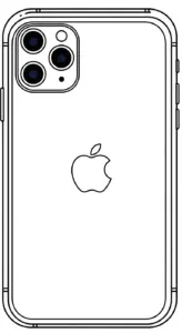 file pdf hình tô màu iphone cho bé